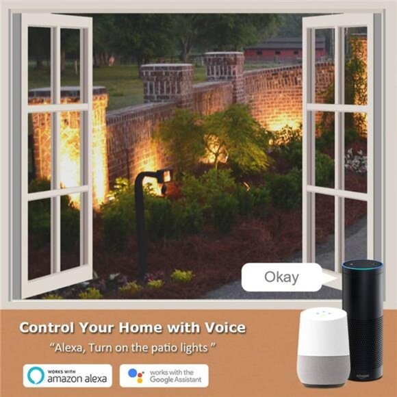 Outdoor Smart Plug, TESSAN WiFi Smart Outlet Switch with 3 Individual Sockets - Picture 3 of 8